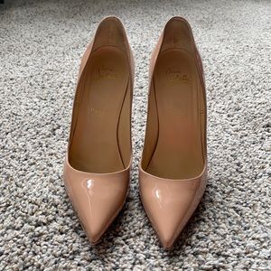 Christian Louboutin So Kate 120 Patent 38.5 NUDE